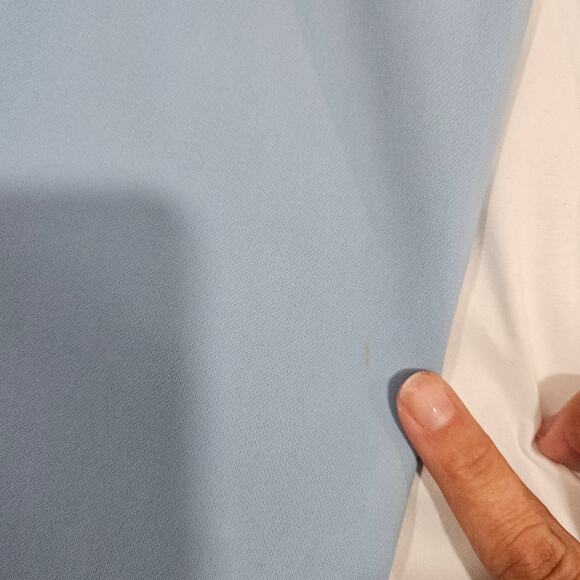 Monique Lhuillier Powder Blue Strapless Midi Dress - Picture 7 of 9